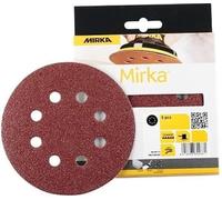 MIRKA Disco abrasivo Coarse Cut rosso, Ø 115 mm, , 8 fori, P80, confezione da 5
