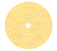 Mirka Gold Carta abrasiva universale Ø 150 mm a strappo 121 fori/grana P400, 100 pezzi/Per levigare intonaco, stucco, truciolato, legno, vernice