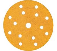 Mirka Gold Carta abrasiva universale Ø 150 mm Dischi abrasivi a strappo a 15 fori, grana P400, 100 pz / Per la levigatura di intonaco, stucco, truciolato, legno, vernice