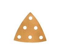 Mirka Gold Triangolo di levigatura Carta abrasiva universale 93x93x93mm / 6 fori/grana P40, 50 pezzi/Per levigare intonaco, stucco, truciolato, legno, vernice