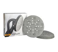 Mirka Iridium Carta abrasiva Ø 225 mm/a strappo, grana 150/25 dischi/Per levigatrici a secco, per pareti e soffitti/Levigatura di vernice, stucco, fondo, legno, acciaio, materiali minerali