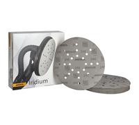 Mirka Iridium Carta abrasiva Ø 225 mm grana a strappo 240/25 dischi/Per levigatrici a secco, per pareti e soffitti/Levigatura di vernice, stucco, fondo, legno, acciaio, materiali minerali