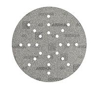 Mirka Iridium Carta abrasiva Ø 225 mm grana a strappo 40/25 dischi/Per levigatrici a secco, per pareti e soffitti/Levigatura di vernice, stucco, fondo, legno, acciaio, materiali minerali