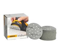 Mirka Iridium carta abrasiva Ø 77mm 20H a strappo grana 180 50pz