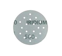Mirka Iridium Premium carta abrasiva Ø 77mm 20H / a strappo/grana 400, 50 pz/Per la levigatura di vernice, stucco, fondo, legno, acciaio, materiali minerali, plastica