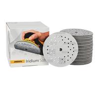 Mirka Iridium Soft dischi abrasivi Ø 125 mm/grana P800 /a strappo Multifit / 20 pezzi/abrasivo a base di schiuma per una precisa levigatura a secco, levigatura di vernici trasparenti, finitura