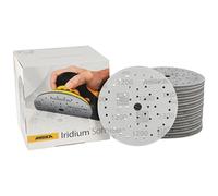 Mirka Iridium Soft dischi abrasivi Ø 150 mm/grana P1200 /a strappo Multifit / 20 pezzi/abrasivo a base di schiuma per una precisa levigatura a secco, levigatura di vernici trasparenti, finitura