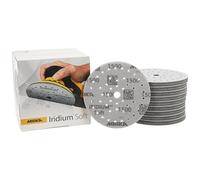 Mirka Iridium Soft dischi abrasivi Ø 150 mm/grana P1500 /a strappo Multifit / 20 pezzi/abrasivo a base di schiuma per una precisa levigatura a secco, levigatura di vernici trasparenti, finitura