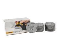 Mirka Iridium Soft dischi abrasivi Ø 77 mm/grana P2000 /a strappo Multifit / 20 pezzi/abrasivo a base di schiuma per una precisa levigatura a secco, levigatura di vernici trasparenti, finitura