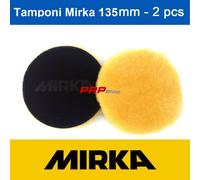 Mirka n°2 Cuffia Lana Agnello ProGrip Gialla 135mm Tamponi Lucidatura Lambs'Wool