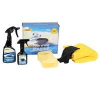 Mirka Polarshine Marine Kit di protezione delle superfici/Detergente Polarshine Final Finish 500 ml, rivestimento ceramico Polarshine Marine Shield 250ml, spugna, panni microfibra, guanti protettivi