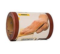Mirka Red Carta vetrata in rotolo 115mm x 5m / grana P240 / 1 rotolo/Per la levigatura di legno, metallo e plastica