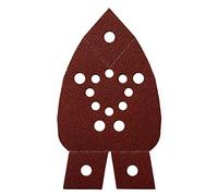 Mirka Red Delta - Carta abrasiva per legno, 95 x 135 x 135 mm, 13 fori, grana P120, 5 pezzi, per levigare legno, metallo e plastica