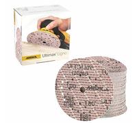 Mirka Ultimax Ligno Ø 125mm dischi abrasivi a strappo Multifit/grana 100/100 pezzi/multiperforazione/per la levigatura di superfici in legno
