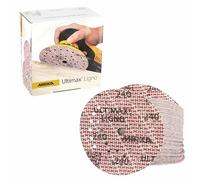 Mirka Ultimax Ligno Ø 125mm dischi abrasivi a strappo Multifit, grana 240, 100 pezzi, multiperforazione, per la levigatura di superfici in legno