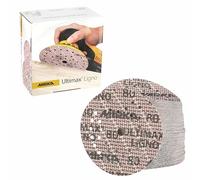 Mirka Ultimax Ligno Ø 125mm dischi abrasivi a strappo Multifit, grana 80, 100 pezzi, multiperforazione, per la levigatura di superfici in legno