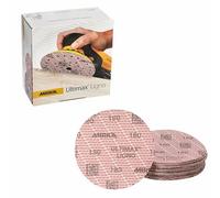 Mirka Carta abrasiva Mirka Ultimax Ø 150mm a strappo 15 fori/grana P180 / 50 pz/Per eccentrici e levigatrici da 150mm / Levigatura di legno tenero e duro, materiali minerali, vecchie vernici dure