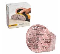 Mirka Ultimax Ligno Ø 150mm dischi abrasivi a strappo Multifit, grana 400, 100 pezzi, multiperforazione, per la levigatura di superfici in legno
