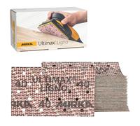 Mirka Ultimax Ligno Fogli Abrasivi 81x133mm Grana P40, a strappo, Foratura Multifit, per Legno, Confezione da 50