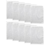 MIRKUZI 10 sacchetti filtro a rete per acquario, riutilizzabili in nylon con cerniera in plastica, adatti a filtri a resina e carbone attivo ultrasottili (15×20 cm).