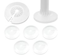 MIRKUZI Copritubi Confezione da 6 ghirlande per tubi riscaldanti, ghirlande pieghevoli per tubi, adatte per tubi dell'acqua calda e fredda, tubi del gas e tubi, universali (bianche)