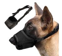 MIRKUZI Dog Muzzles, Museruola per cani di piccola taglia con muso corto (XS) con design in rete traspirante per evitare abbaiare, mordere e masticare (nera)