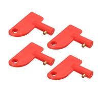 MIRKUZI Set di 4 interruttori di isolamento per batteria, chiave di ricambio per interruttore principale della batteria, chiave NATO in osso per interruttore principale