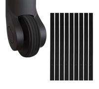 MIRKUZI Suitcase Covers, 8 Protezioni per ruote per valigie, Copriruote per valigie, Silicone, Ricambio per ruote per valigie, Copriruote per valigie (Nero)