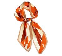 MIRKUZI Una lunga sciarpa/foulard di seta da donna può essere utilizzata come sciarpa per il collo foulard per la testa o foulard per capelli. Può anche essere usata come cintura o nastro per la borsa