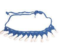 Miro Boho Chic Girocollo lavorato a mano all'uncinetto con conchiglie naturali, collana in cotone stile boemo per l'estate, taglia unica, Talla Única, Cotone Cotone Conchiglie naturali Fibra naturale