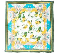 Miro Travel Wear Antica Sartoria - Sciarpe Collo Donna in Coton. Stampa in stile Amalfi 20 x 20 cm. Molto leggero e facile da trasportare in borsa. Foulard Donna Bandana, limoni, Taglia unica
