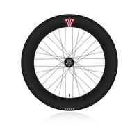 MIRODO 700C Bici Scatto Fisso Ruote Set - 70mm Altezza Lega Alluminio Pista Cerchio 36 Fori Cuscinetti Mozzo (Anteriore 100mm/Posteriore 120mm) Con Pneumatici Interni/Esterni(Front)