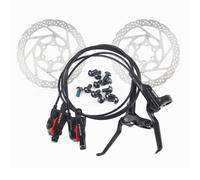 MIRODO Mountain Bike Set Di Freni Disco Idraulici Pinza CNC In Lega Di Alluminio Doppio Pistone Anteriore Sinistro 800mm Posteriore Destro 1400mm Tubo Con 160mm Rotori
