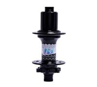 MirOdo Mozzo Mountain Bike 32 Fori Mozzo Bici Lega Alluminio Perno Passante Mozzo Freno Disco 120 Clic Anteriore 2 Posteriore 4 Cuscinetti HG Freehub Per Cassetta 8-12 Velocità(Black,Rear)