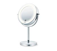 Beurer BS 55 Specchio Cosmetico Illuminato con Doppia Superfice Riflettente, Normale e Ingrandimento 7x