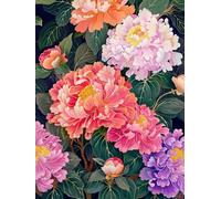 MIRONS 11CT Ricamo Starter Kit, Fiori Schemi Punto Croce Set Da Ricamare Prestampato Per Principianti, Punto Croce Da Ricamare Kit Completo Prestampati