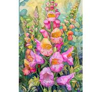 MIRONS 11CT Ricamo Starter Kit, Fiori Schemi Punto Croce Set Da Ricamare Prestampato Per Principianti, Punto Croce Da Ricamare Kit Completo Prestampati