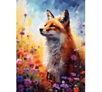 MIRONS 5D Diamond Painting Kit Completo, animale In Fiori,I,30 * 40cm Pittura Diamante,Pittura con Numeri Diamante,Dipinti Decorazioni per Pareti Domestiche,Passatempo per Adulti