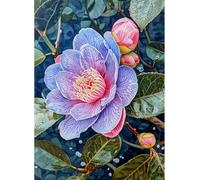 MIRONS DIY Ricamo Punto Croce Set, Fiori 11CT Principianti cucito a mano Cross Stitch Embroidery Starter Kit per Decorazione Domestica