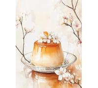 MIRONS Kit Punto Croce Prestampato, dessert dei cartoni animati 11CT Contato Cross Stitch Kit, DIY Completo Ricamo Threads Set Set Ricamo Stampato Per Principianti