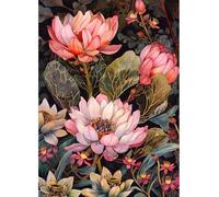 MIRONS Kit Punto Croce Prestampato, Fiori 11CT Contato Cross Stitch Kit, DIY Completo Ricamo Threads Set Set Ricamo Stampato Per Principianti