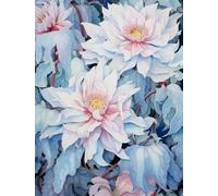 MIRONS Kit Punto Croce Stampato 11CT, Fiori Ricami Punto Croce Kit da Ricamare per Principianti Set Ricamo Schemi Completo Prestampati