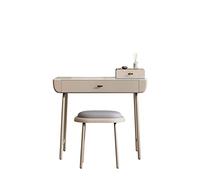 MIROOOO Scrivania da Toeletta Vanity scrivania set da donna moderno comò semplice cameretta multifunzionale cameretta piccola con sgabello Tavolo per Camera da Letto(B)