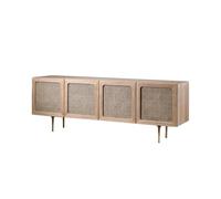MIROOOO Supporto per mobile TV Mobile TV Creativo In Rattan For Soggiorno Mobile TV Da Parete In Legno Massello Nordico Gabinetto Televisivo del Centro di Intrattenimento