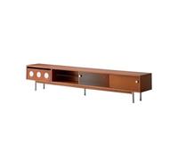 MIROOOO Supporto per mobile TV Mobiletto Porta TV In Legno Massello For Soggiorno, Stile Retrò Gabinetto Televisivo del Centro di Intrattenimento(B:220CM*32CM*40CM)
