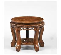 MIROOOO Supporto per Vaso con Base Statua Vaso Flower Pot Base Ornamenti Rotondi in Legno Teiera Serbatoio Pietra Buddha Statua Decorativa for la casa Piedistallo Bonsai(B,30cm)