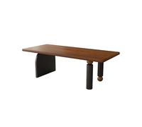 MIROOOO Tavolino da Caffè Tavolo da pranzo in legno massello color noce, tavolo da pranzo quadrato for soggiorno, hotel, tavolo in legno originale Tavolo da Pranzo(120cm)