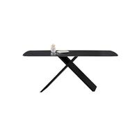 MIROOOO Tavolino da Caffè Tavolo da pranzo nordico, tavolo da discussione tavolo da pranzo semplice rettangolare in ardesia brillante for uso domestico di piccole dimensioni Tavolo da Pranzo