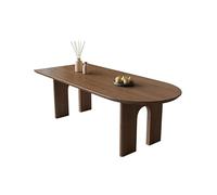 MIROOOO Tavolino da Caffè Tavolo da pranzo rettangolare in legno massello con isola, da parete, for ristorante e scrivania Tavolo da Pranzo(180cm)