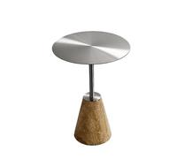 MIROOOO Tavolino da Soggiorno Tavolino da tè Tavolino con Base in Pietra Tavolino da Divano Tavolino da tè Tavolino da caffè Rotondo Mobile Comodino